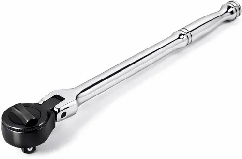 Miniatura 7 de Powerbuilt Trinquete de cabeza giratoria, herramientas manuales de accionamiento de 3/8 pulgadas, giratorio, oscilación de 72 dientes y 5 grados
