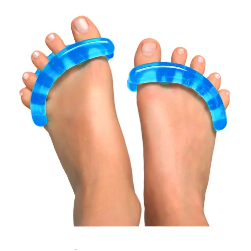 Miniatura 9 de YogaToes® Classic para Mujeres - Talla Pequeña se Adapta a 7 y Más, Azul Zafiro: Estirador de Dedos del Pie y Separador de Dedos del Pie. ¡Combate