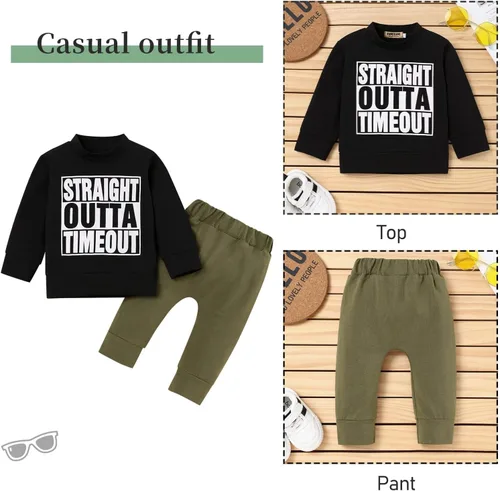 Miniatura 5 de TUEMOS Ropa para niños pequeños, trajes de otoño e invierno para niño