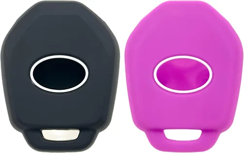 Miniatura 2 de REPROTECTING Funda de goma de silicona para llavero compatible con Subaru Crosstrek Forester Impreza Legacy Outback Tribeca WRX STI XV Crosstrek