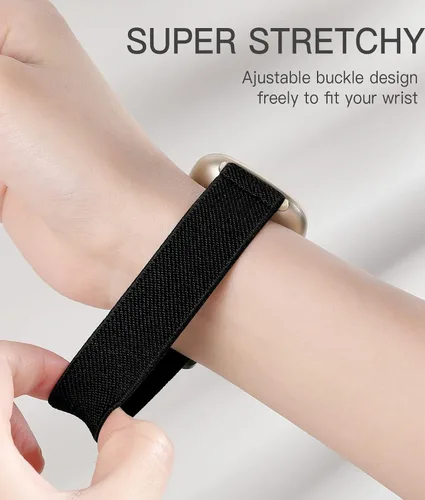 Miniatura 4 de Adorve Compatible con Correas Fitbit Versa 3/Correa Fitbit Versa 4/Correas Fitbit Sense para Hombres Mujeres, Correa de Nylon Elástica Ajustable