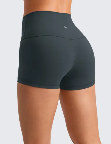 Miniatura 28 de CRZ YOGA Butterluxe - Pantalones cortos de ciclismo de cintura alta para mujer, 2.5 pulgadas, yoga, entrenamiento, elastano, correr, voleibol