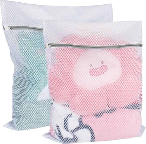Vivifying Bolsas de malla XL grandes, paquete de 2 bolsas de malla de panal de 20 x 24 pulgadas para lavadora, ropa delicada, suéter, abrigos,