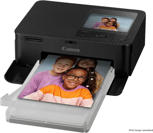 Canon Selphy CP1500 - Impresora de fotos compacta inalámbrica (negra)