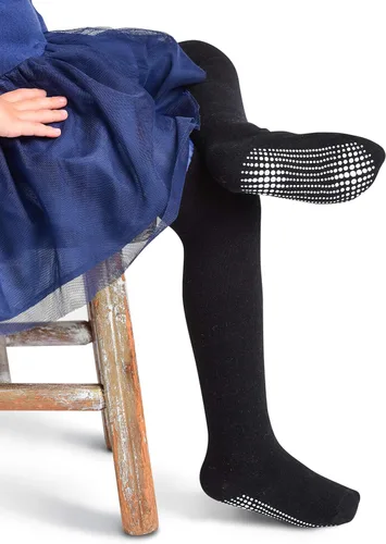 Miniatura 5 de LA ACTIVE Baby Girls Tights - Cozy Warm Cotton Cable Knit Winter Tights - Non-Skid Grip - Toddler Infant Newborn Kids