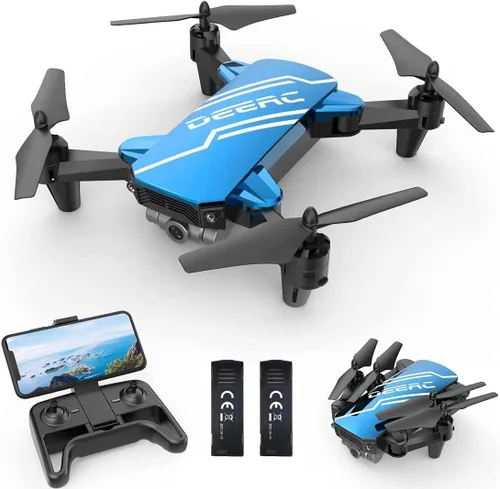 Miniatura 9 de DEERC D20 - Mini dron con cámara FPV HD 720P y control remoto, control de altitud, modo sin cabeza, ajuste de velocidad de arranque con una tecla