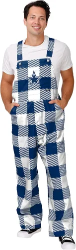 Miniatura 11 de FOCO NFL mens Nfl Team Logo Plaid Bib Overalls