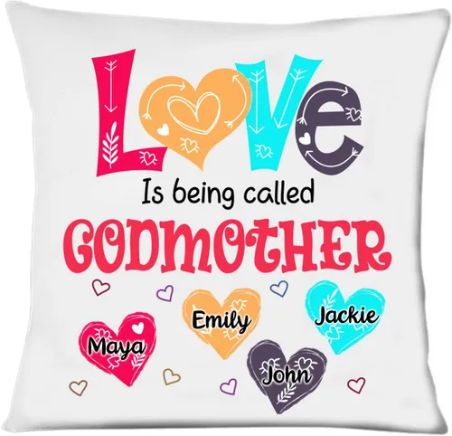 Miniatura 24 de Abuela - Almohada personalizada con corazón de amor, almohada personalizada para mamá, regalos para abuela, mamá de hija, nietos, día de la madre