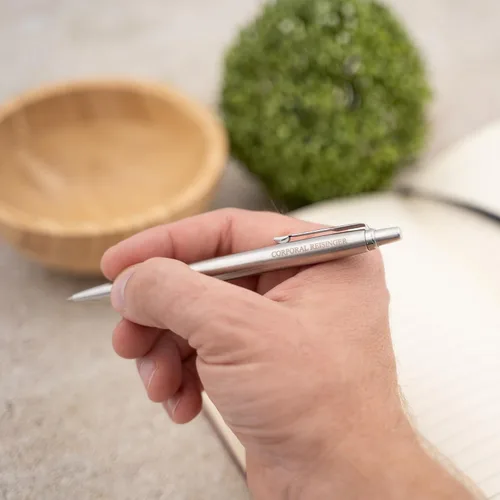 Miniatura 2 de Parker Jotter - Bolígrafo de acero inoxidable con borde cromado, grabado personalizado: graduación, nuevo trabajo, promoción u regalo de oficina