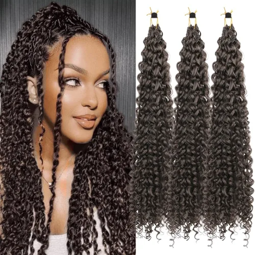 Miniatura 7 de 3 trenzas de ganchillo Passion Twist, cabello sintético preseparado para trenzar de 14 pulgadas, 3 paquetes de cabello trenzado pretrenzado