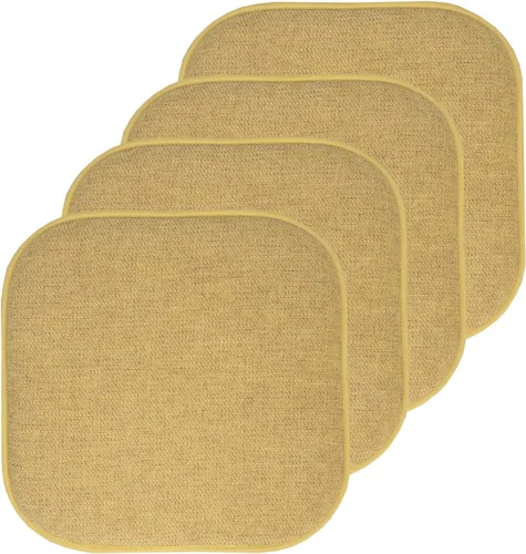 Miniatura 37 de Sweet Home Collection Cojines de espuma viscoelástica para silla, antideslizantes, diseño de panal de abeja, 16 x 16 pulgadas, paquete de 2