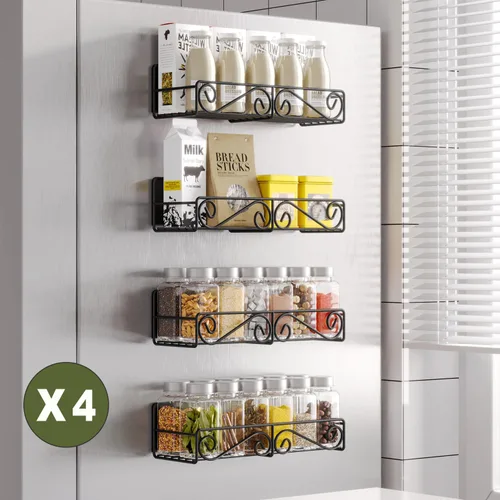 Miniatura 2 de Paquete de 4 estantes magnéticos para especias para refrigerador