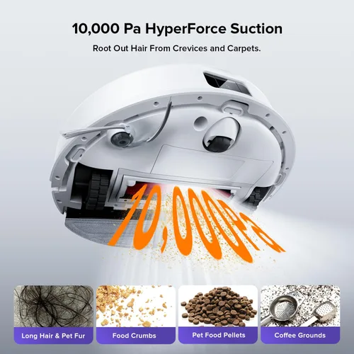 Miniatura 4 de roborock Robot aspirador y trapeador Q10 S5+, succión de 10,000 Pa, mejorado desde Q8 max+, 70 días de autovaciado, evita obstáculos, trapeador