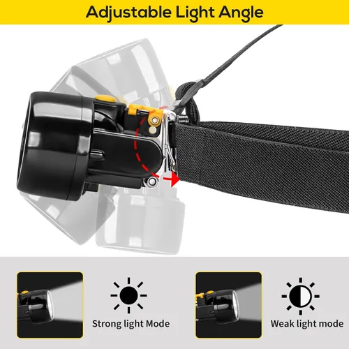 Miniatura 4 de Linterna frontal LED recargable, resistente al agua y a prueba de explosiones, linterna de alto brillo para acampar, correr por la noche, pesca