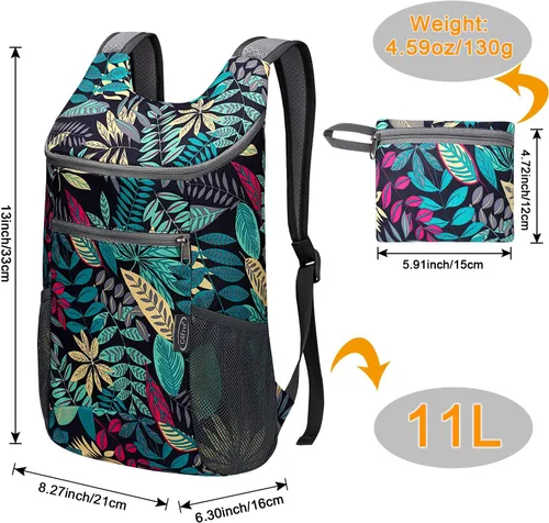 Miniatura 3 de G4Free Mochila de Senderismo Ligera y Empacable para Hombres y Mujeres Mochilas de Día de Senderismo Pequeñas Mochila Plegable para el Hombro Bolsa