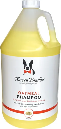 Miniatura 7 de Warren London Champú de avena para perros, alivio calmante para piel con picazón, escamosa, seca y sensible, impregnado con vitaminas y aceite