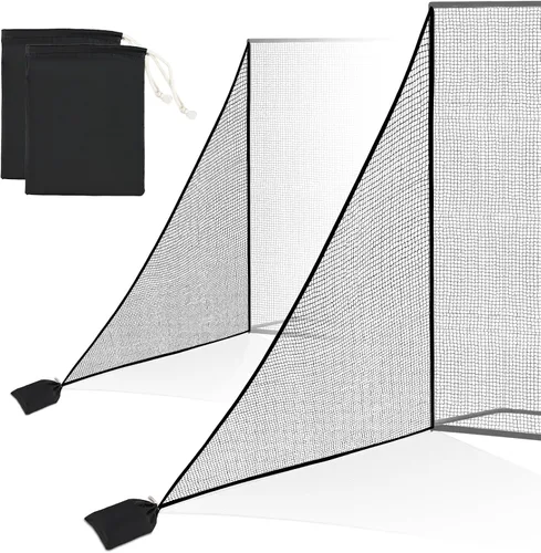 Miniatura 8 de 15x30ft Golf Net(4 Buttons, 10 Straps and 1 Rope), 10x10ft Soccer Net(Installation Rope Included), 7x7ft Golf Side Net(2 Park)