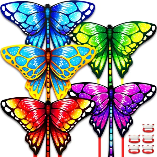Miniatura 9 de Kite for Kids Ages 4-8 8-12 & Adults, Shark & Dragon & Unicorn & Butterfly Kites Flying Toys, Easy to Fly Big Kite with 328FT String Easter Gift for