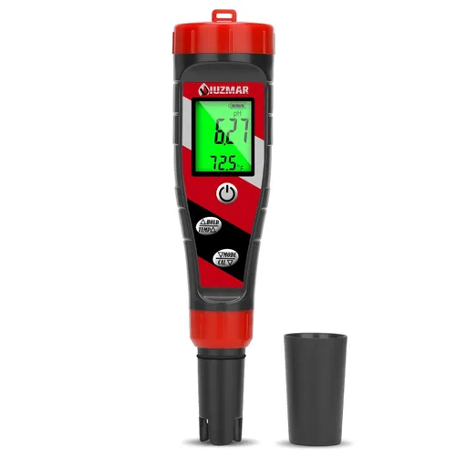 Miniatura 8 de UIUZAMR Medidor de pH para Hidroponía Medidor de PPM EC para Agua Hidropónica Probador de Pantalla Simultánea para Nutrientes de Plantas Medidor