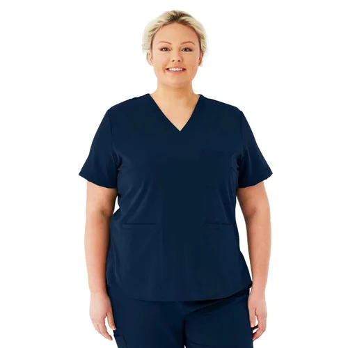Miniatura 11 de ave. Lex - Blusa médica para mujer, estilo túnica, tela elástica en 4 direcciones, cómoda, de fácil cuidado, uniformes médicos para mujer