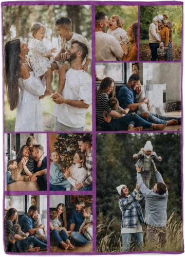 Miniatura 11 de Manta personalizada con collage de fotos, texto, mantas con imágenes personalizadas, regalos para cumpleaños, bodas, para madres, papás, manta