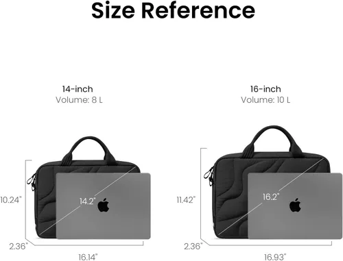 Miniatura 8 de tomtoc Bolsa de transporte protectora para laptop de 13 a 14 pulgadas para mujer, maletín ligero para laptop de 13 pulgadas MacBook Air M5 2026