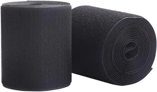 Miniatura 7 de Cinta de velcro para coser de 4 pulgadas de ancho, cinta de nailon no adhesiva para coser manualidades, ropa, zapatos (negro, 3 yardas)