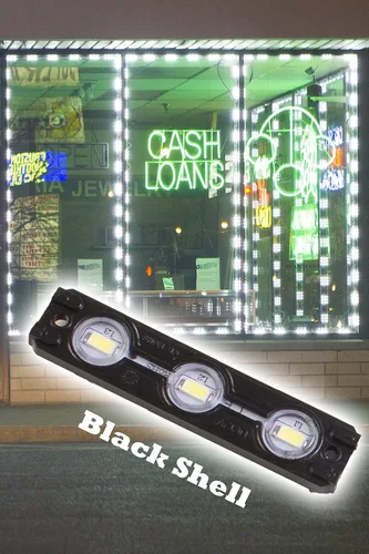 Miniatura 6 de Storefront Window LED Light Black Shell Pure White 5630 Módulo de inyección con UL 12 V AC Power Package (30 pies)