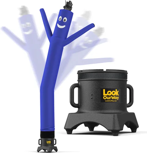 Miniatura 39 de LookOurWay Air Dancers Juego de Hombre de Tubo Inflable Mini - Tipo Inflable Ondulante Loco de 29" con Soplador para Publicidad de Escritorio - Verde