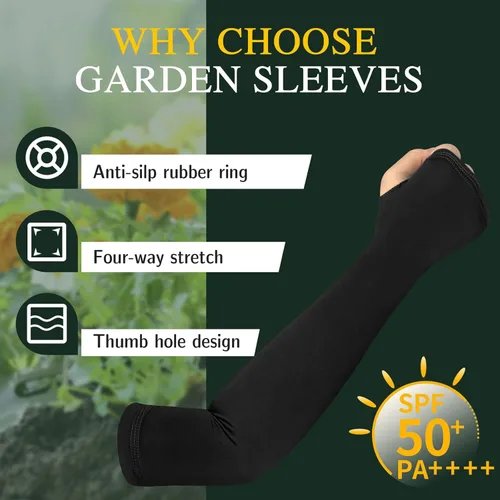 Miniatura 2 de MIG4U 2 pares de mangas de brazo, mangas de jardinería para agricultores para mujeres y hombres, manga de protección solar UV refrescante