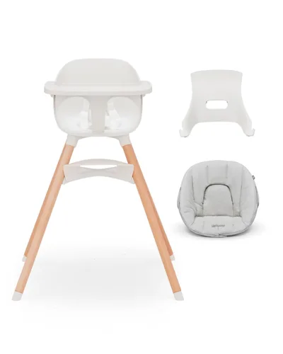 Miniatura 8 de Lalo The Chair - Silla alta convertible 3 en 1 para bebés y niños pequeños, bandeja apta para lavavajillas, reposapiés ajustable, Grapefruit Pomelo