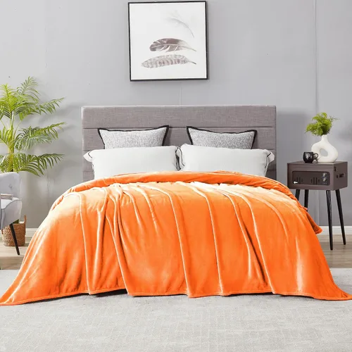 Miniatura 29 de Dreamnine Manta extrasuave, vellón de felpa, silla, sofá, 50 x 60 pulgadas, franela de terciopelo, ligera, mullida, microfelpa, decorativa, cálida