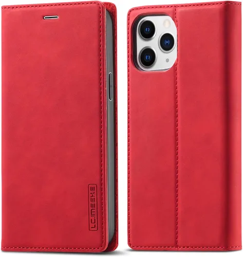 QLTYPRI Funda tipo cartera con ranura para tarjetas para iPhone 13 Pro Max, estilo clásico mate, vintage, piel sintética, atril, cierre magnético, a