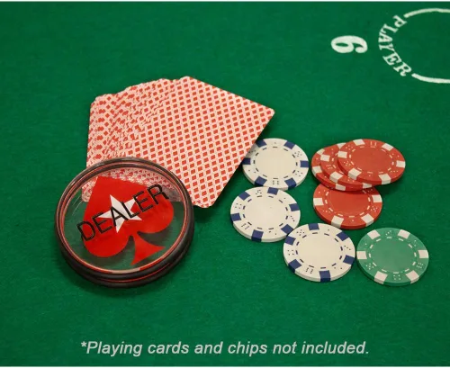 Miniatura 6 de GSE - Botón de disco de acrílico transparente de doble cara de 3 pulgadas para juegos de cartas de apuestas, Texas Hold 'em, noches de póquer