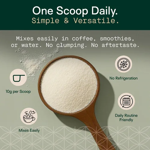 Miniatura 6 de Adapt Naturals by Chris KRESSER Bio-Avail Collagen+, péptidos de colágeno alimentados con pasto, optimizados para una absorción superior