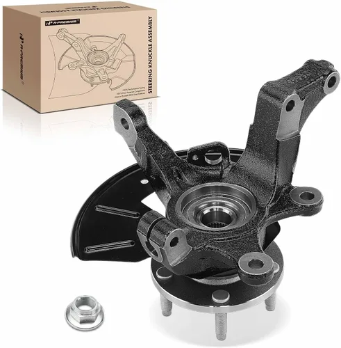 A-Premium Conjunto de cubo de cojinete de rueda y nudillo de dirección delantero izquierdo compatible con Ford Escape 2005-2012 y Mazda Tribute