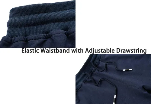 Miniatura 3 de FASKUNOIE Pantalones deportivos cortos casuales de algodón para hombre 34, pantalones deportivos capri transpirables por debajo de la rodilla