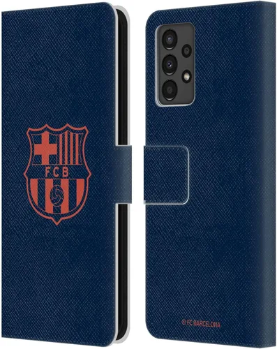 Miniatura 216 de Head Case Designs Funda de piel con licencia oficial del FC Barcelona Barca Crest Graphics para Samsung Galaxy A06 4G