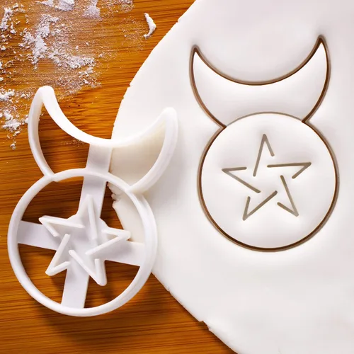 Miniatura 3 de Juego de 2 cortadores de galletas - Triple Diosa y Dios cornudo, 2 piezas - Bakerlogy
