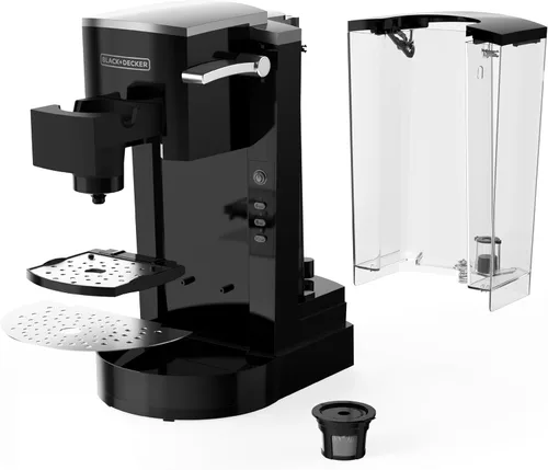 Miniatura 2 de BLACK+DECKER Cafetera K-Cup familiar de una sola porción: depósito de agua grande de 50 onzas, compatibilidad versátil para café molido y K-Cup