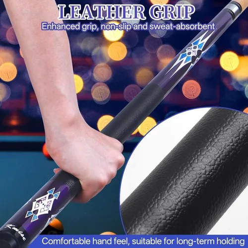 Miniatura 5 de Kmise Pool Cue Stick Set,4 Colors Canadian Maple Cue,Pool Sticks for Adults,Tacos de Billar 18 19 20 21oz for Beginner