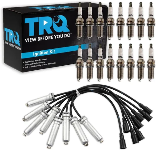 Miniatura 46 de Kit de bujías de chispa TRQ 5 piezas de bujías de iridio Compatible con Acura Integra 1992-2001 1999-2000 Honda Civic 1994-1995 Civic del Sol
