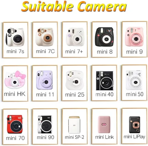 Miniatura 5 de Fujifilm Instax Mini película instantánea, paquete de 5 películas que incluye 50 hojas de fotos en total