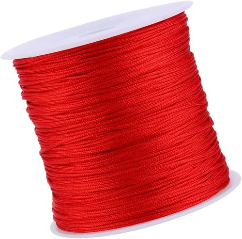 Miniatura 7 de Yosoo Health Gear Cordón de nylon rojo para hacer joyas, hilo para pulsera, hilo rojo original