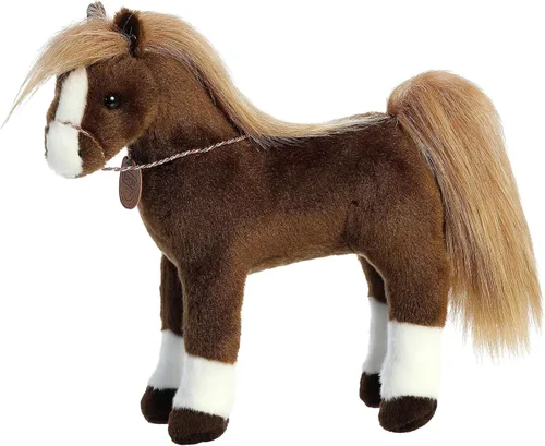 Aurora® Exquisito Breyer® Showstoppers American Saddlebred - Detalles realistas - Juego imaginativo - Marrón 13 pulgadas