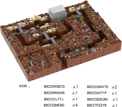Miniatura 3 de WW2 Charge Point - Juego de bloques de construcción militares (221 piezas) adecuado para acción militar, minifiguras de combate, escenarios