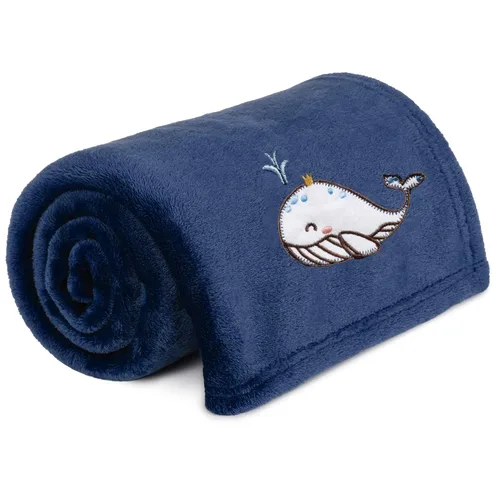 Miniatura 23 de TILLYOU Manta de forro polar para niños pequeños, 60 x 80 pulgadas, suave y cálida, para niños y niñas, color azul oscuro