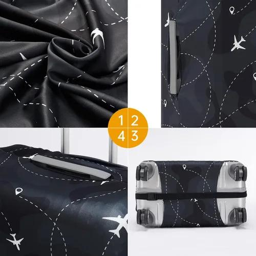Miniatura 3 de Travelkin - Funda para equipaje lavable, protector de maleta, antiarañazos, se adapta a equipaje de 18 a 32 pulgadas