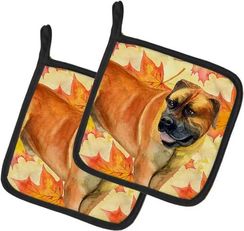 Miniatura 271 de Caroline's Treasures BB9655PTHD - Juego de soportes para ollas de cocina resistentes al calor, almohadillas calientes para horno, 7 1/2 x 7 1/2