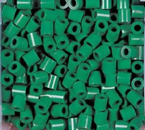 Juego/Juega Perler Beads 1000 por paquete, color verde oscuro, joyas, accesorios, formas, diseño, patrón de juguete/niño/niño